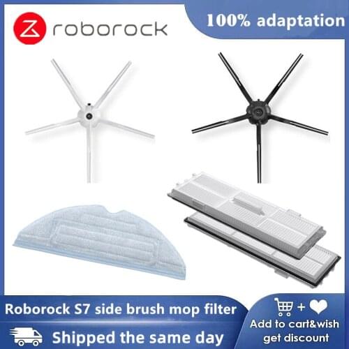 Suitable for Roborock S7 S75 cleaning mop vacuum cleaner machine side brush mop filter 100% compatible parts accessory kit