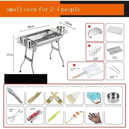Griller Camping Portable Kitchen Korean Bbq Outdoor Grill Rotisserie De Carbon Churrasqueira Parrilla Barbacoa Kebab Barbecue