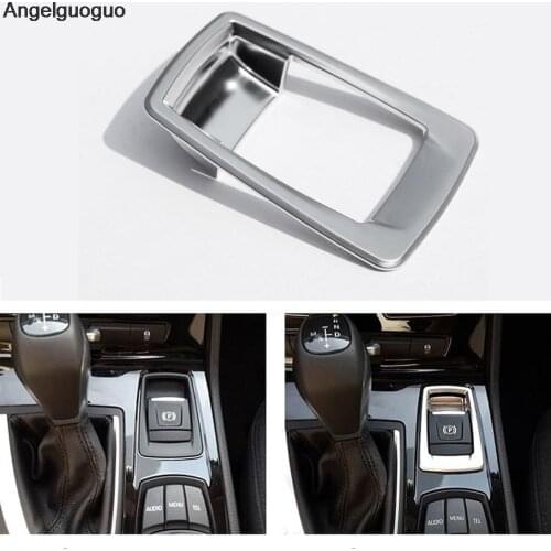 Angelguoguo car Electronic handbrake Cover trim frame For BMW 2 Series Gran Active Tourer F45 F46 2015-2016