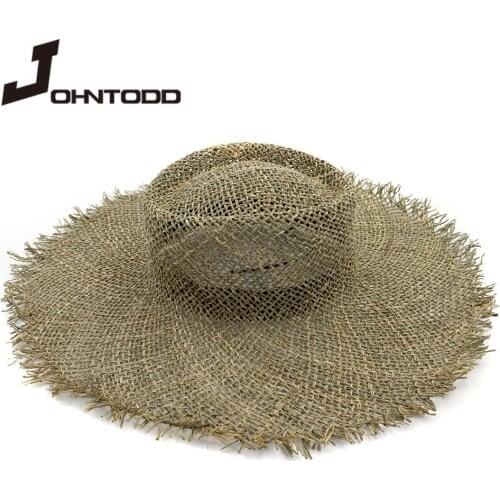 New Fashion Hot Hollow Big Brim Sun Hat For Wide Brim Summer Straw Beach Women Hats beach hat summer hats for beach women cap