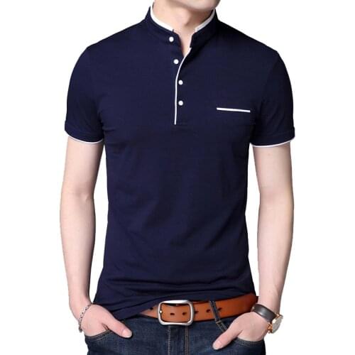 TFTTERS 2020 Male Summer Short Sleeve T-shirt Casual Style Solid Slim T-shirt Men Cotton Tops Tees Camisetas Male Plus Size