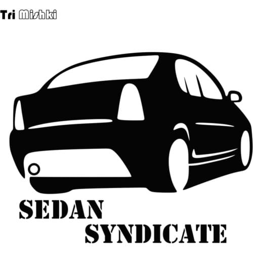 Tri Mishki HZX003 15*19cm 1-4 pieces sedan syndicate for renault logan car sticker auto car stickers