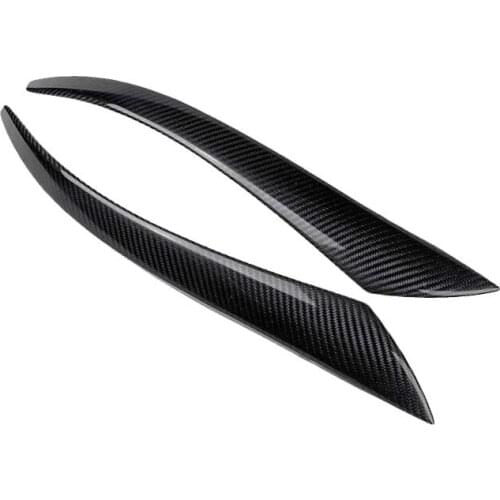 Carbon Fiber Car Headlight Eyebrow Cover Trim Head Light Lamp Sticker for Volvo S40 V50 2004-2012