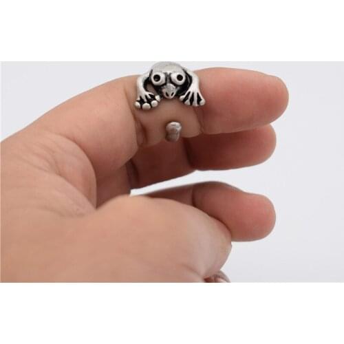 Vintage Frog Rings Fashion Retro Style Adjustable Frog Rings For Women Men Frog Jewellery