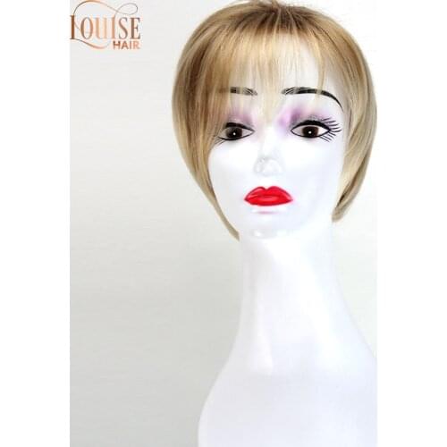 Louise Hair Short Synthetic Hair Wigs for Women Wig Blonde 613 Natural Wigs Cosplay Wigs For White Women Wig With Bangs