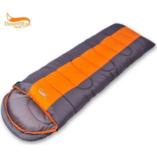 1.6kg Desert Fox outdoor sleeping bag envelope adult spring and winter sleeping bag Can be spliced Temperature scale 0~5~12C