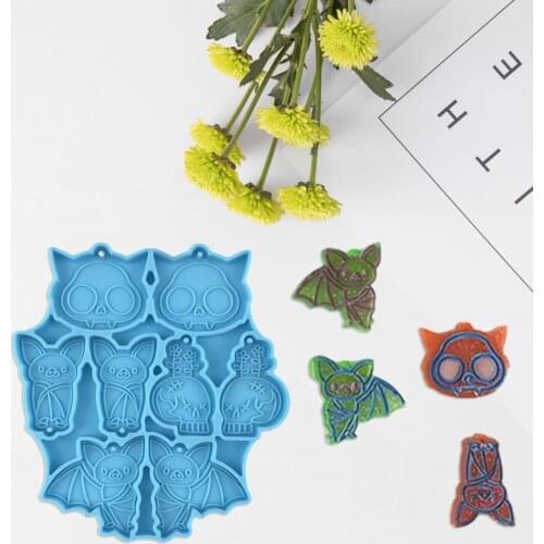 1Pcs Halloween Decor Mold Reusable Corrosion Resistant Decorative Silicone Bat Shaped Mold
