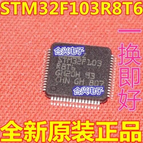 1Pcs/lote STM32F103R8T6 LQFP-64 ARM cortex-m332-bit MCU