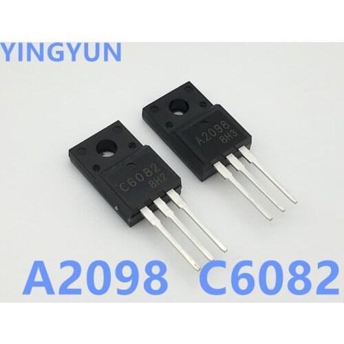 10PCS/Lot 5Pairs A2098 C6082 TO-220F (5pcs 2SA2098 + 5pcs 2SC6082) TO-220 new original