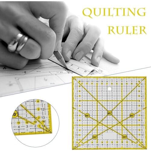 15*15CM DIY Sewing Patchwork Tools Square Quilting Ruler Sewing Ruler Tailor Cutting Ruler Gadget for Home Living