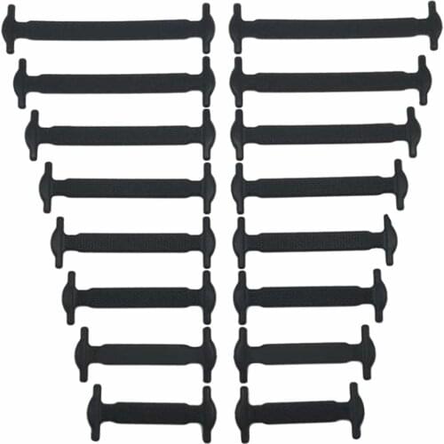 16pcs/set Students Universal DIY Sneakers No Tie Solid Daily Casual Kids Adult Unisex Athletic Silicone Elastic Shoelaces
