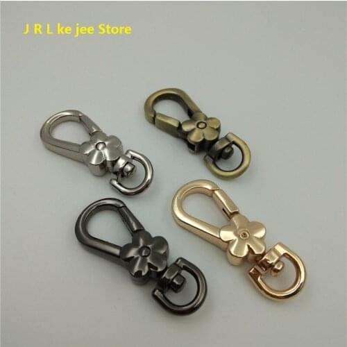 2pcs/10pcs/50pcs 4-color zinc alloy material chain link opening spring hook clasp handbag handle chain accessories