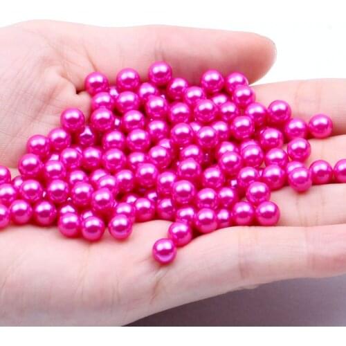 3mm 500pcs Small Pack Multiple Colors No Hole Round Pearls Imitation Pearls Dresses DIY Jewelry Nail Art Decorations