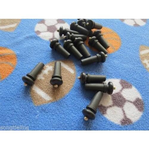 30pcs Strong ebony violin endpins with copper dot decorate
