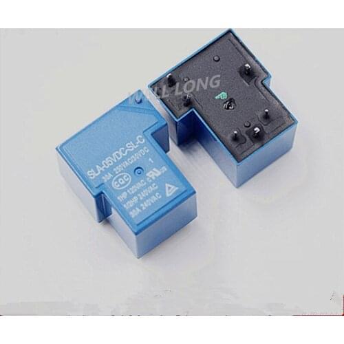 5pcs T90 Coil Relay 05VDC 30A 250VAC 6 pin SLA-05VDC-SL-C PCB Type