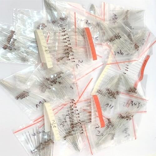 600pcs Zener Diode Assorted Kit set 2V - 39V 30 Values 1/2W 0.5W 20pcs Each Value