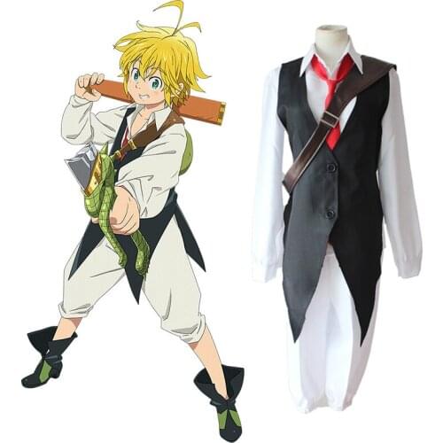 Anime The Seven Deadly Sins Cosplay Costumes Meliodas Cosplay Costume Halloween Party Nanatsu No Taizai Cosplay Costume
