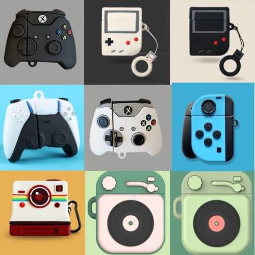 3D Cartoon Oortelefoon Case Voor Airpods Bluetooth Headset Doos Voor Airpods 1 2 Cramophone Cover Air Podd Accessoires Paar Case