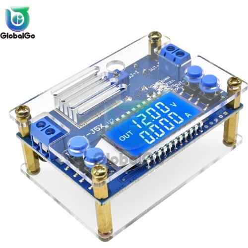 DC 1.2V-32V 5A Adjustable Constant Current Constant Voltage Converter Buck Step Down Power Supply Module with Acrylic shel