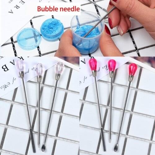 3Pcs Muddler Poke Needle Spoon Tool Set For Silicone Resin Mold Jewelry Making F3MF