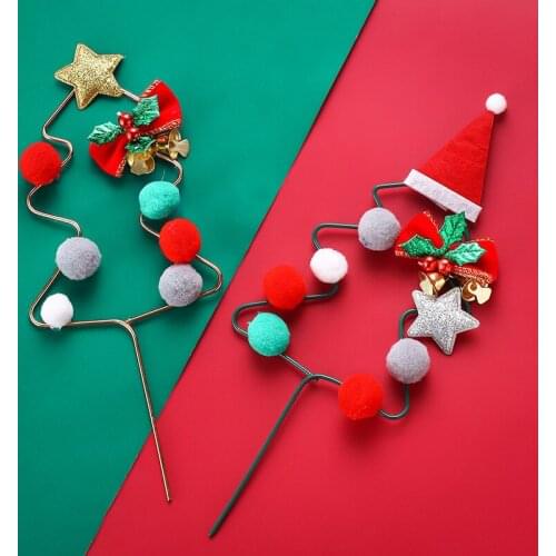 INS Christmas Cake Topper Xmas Tree New year Cupcake Topper for Happy New Year Christmas Xmas Party Cake Decorations Supplies