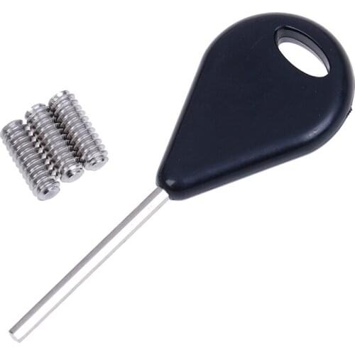 Surfboard Fin Key + 3x Grub Screws Surfing Surf Board Accessory for Fins
