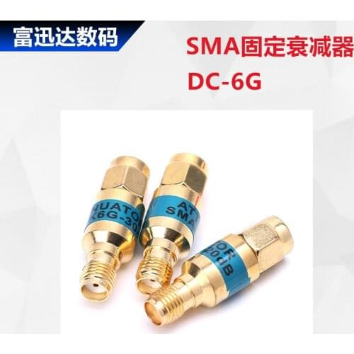 2wdc-6ghz SMA attenuator coaxial fixed attenuator 1 356 10 15 20 30dB