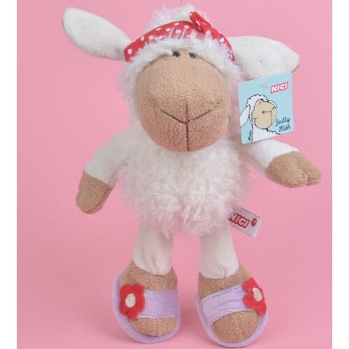 25cm Red Scarf Sheep Plush Toy for Cute Baby/ Kids Gift, Plush Doll Free Shipping