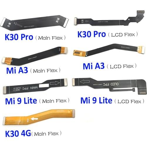 New For Xiaomi Mi A3 F2 Pro / K30 Pro / Mi 9 Mi9 Lite Main Motherboard Connector LCD Display Flex Cable Parts