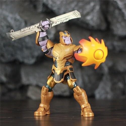 Original TOYBOX Marvel 2019 Thanos 6" Action Figure Avenger Endgame Infinity Gauntlet Included Comic Kid Toys Gift Doll Model
