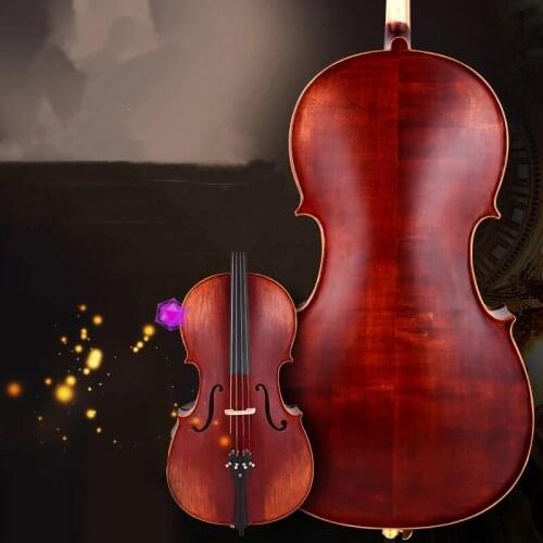 Professional Grade Examination Playing Cello Manual Solid Wood Beginners Adults 4/4