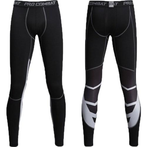 Sport Tight Mens Pants Elastic Quick Dry Workout Running Leggings Compression Fitness Trousers Basketball Training Pants