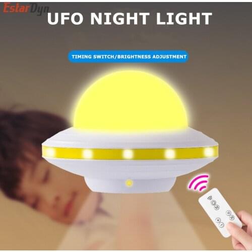 LED Night Light Intelligent Remote Control Mini Bedside Lighting Lamp EU/US Plug Lighting Lamp for Children Baby Bedroom New