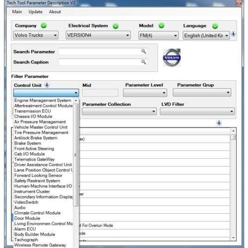 Tech Tool PTT Parameter Description V2 Multilanguage For volvo UNLOCK