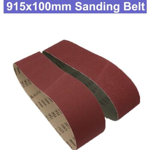 URANN 915x100mm Grinding Polishing Oxide Sander Sanding Belts Wood Buffing Belt Alumina Sharpening Abrasive Soft Metal Tool