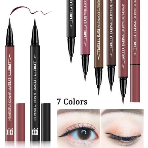 Liquid Eyeliner Pencil Black Brown Waterproof Long Lasting Eye Liner Pen Makeup Fast Dry Smooth Eyeliners Cosmetic