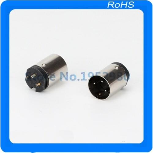 20pcs/lot metal 3 PIN DSCT-3-07F-S DIN male Plug Socket Mount Connectors Adaptor