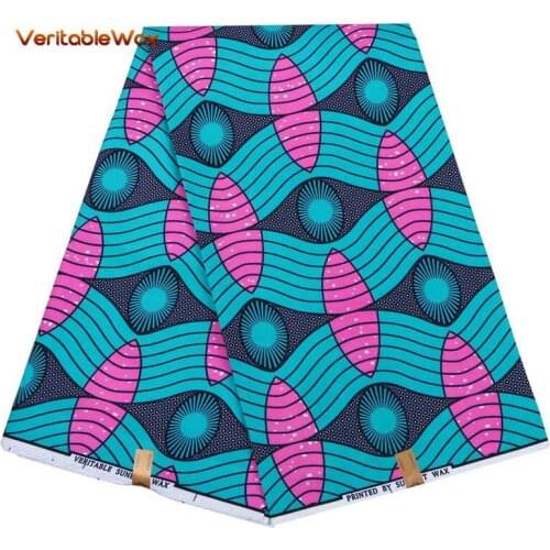 Africa Ankara Print Batik Patchwork Fabric Real Wax African Sewing Material Polyester Good Quality Tissu For Dress Crafts FP6151