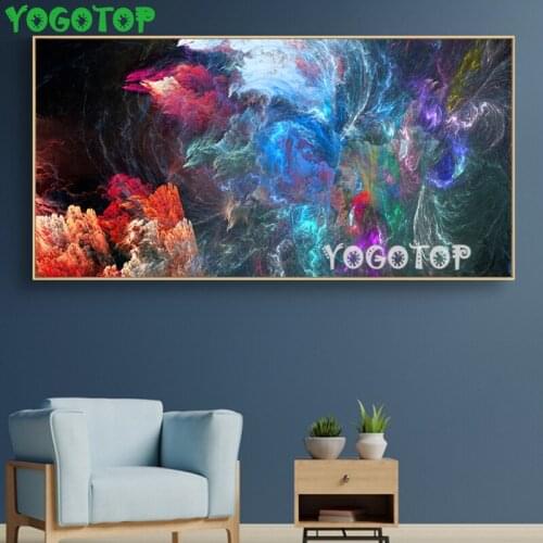 5D DIY Diamond Paintings large Diamond Embroidered mosaic round square puzzle Wall Art Abstract Cloud landscape YY4522