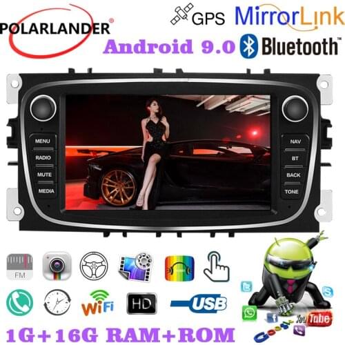 Capacitive Touch Screen Dual USB Dual-ingot Android 7 Inch 2 Din F7800B GPS TFT MP5 For Ford/Focus/S-Max/Mondeo 9/GalaxyC-Max