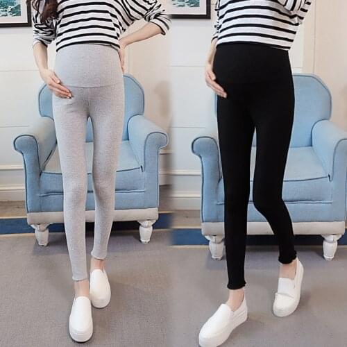 Maternity pants 2020 new spring and autumn wild wear pregnant women leggings support belly fashion feet pants