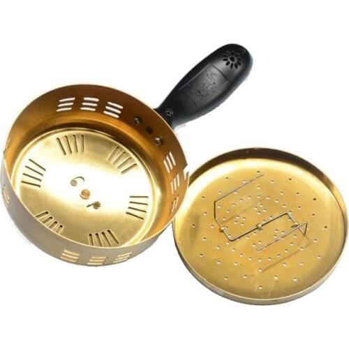 Household Pure Copper Moxibustion Box Portable Chinese Medicine Moxa Therapy Increase Furnace Gynecological Palace Cold Instr