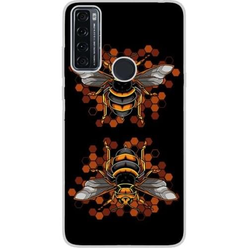 Compatible with TCL-20-SE-4G silicone gel tpu case cover case custom drawing design anti-shock animals 002 case