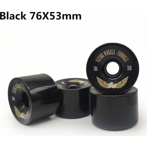 Road Tyre 75A Anti-vibrate Skateboard Wheel for Flat-plate Single Double Rocker Skate Board Skating Rodas Durable PU 4 pcs/lot