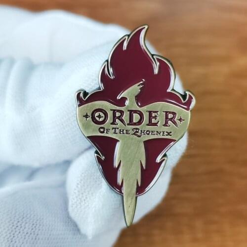 Order of The Phoenix Symbol Enamel Pin death eaters Brooch witchcraft of Film Badge wizarding community Jewelry
