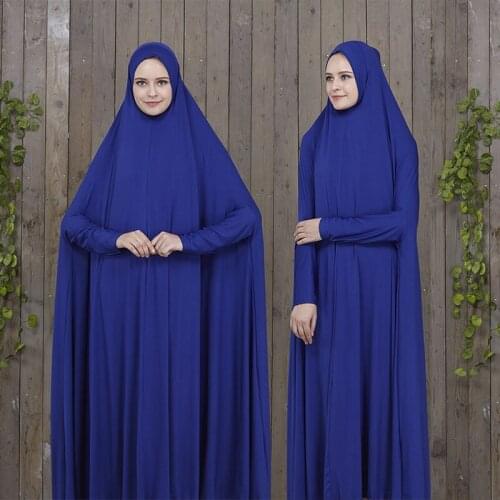 Eid Muslim Prayer Garment Hijab Dress Women Ramadan Thobe Eid Mubarak Musulman Hooded Dubai Turkey Jurken Abaya Islamic Robe