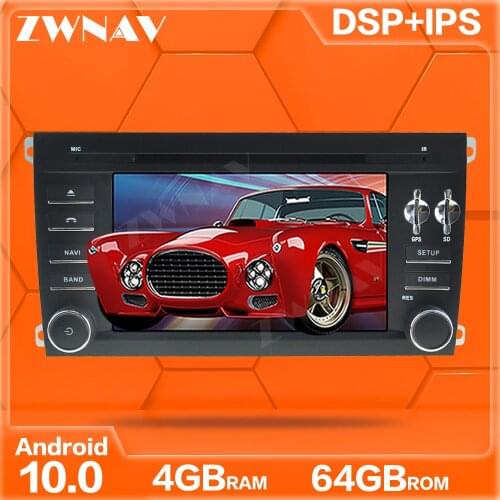 IPS Android 10.0 4+64 screen Car DVD Player GPS Navi For Porsche Cayenne 2003-2010 Auto Radio Stereo Multimedia Player Head Unit