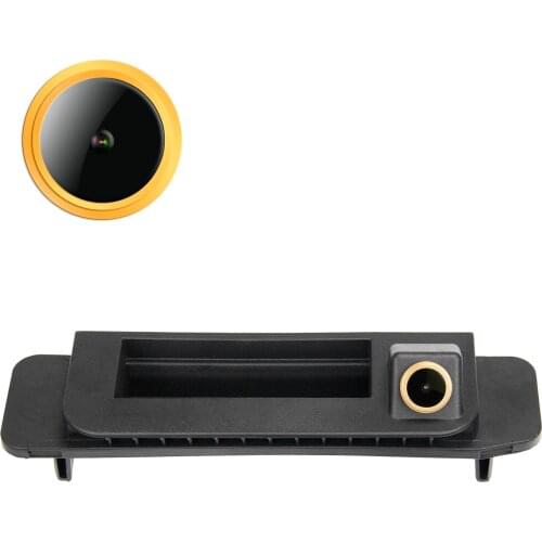 Misayaee for Mercedes-Benz MB W205 C-Class 2015 2016 CLA-CLASS C117 w/NTG5.0/5.1 Golden Car rear View Backup Camera Trurk Handle