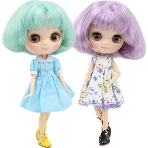 DBS middie blyth doll 20cm 1/8 BJD joint body matte face glossy face colorful long short hair with hand gestures