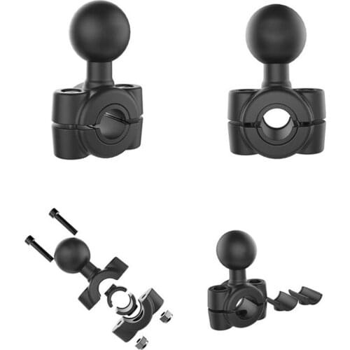 Motorcycle Plastic 3.54" To 8.66" Diameter Handlebar Base With 1" Ball